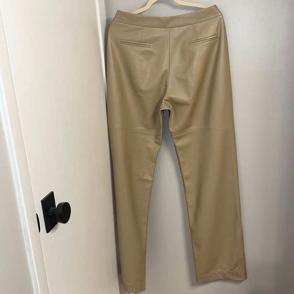 NWT Matériel Vegan Leather Pants w pleat - Picture 6 of 7